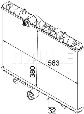 Radiator, engine cooling