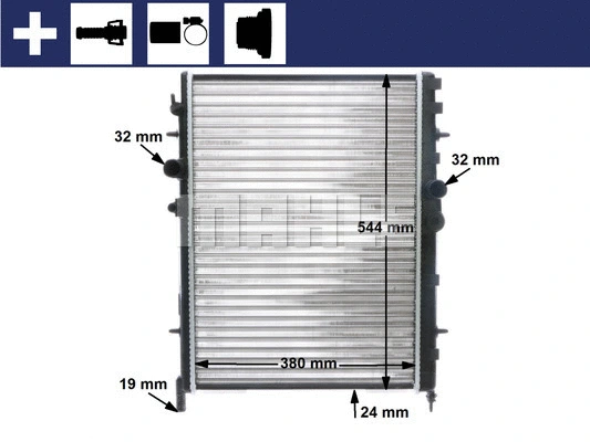 Radiator, engine cooling