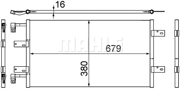 Condenser, air conditioning (AC 461 000S)