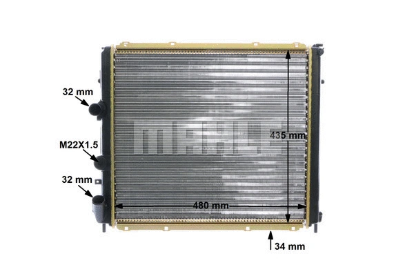 Radiator, engine cooling