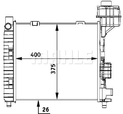 Radiator, engine cooling