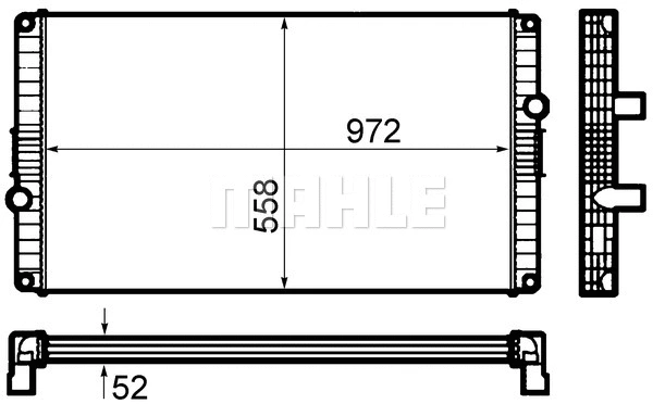 Radiator, engine cooling (CR 1920 000P)
