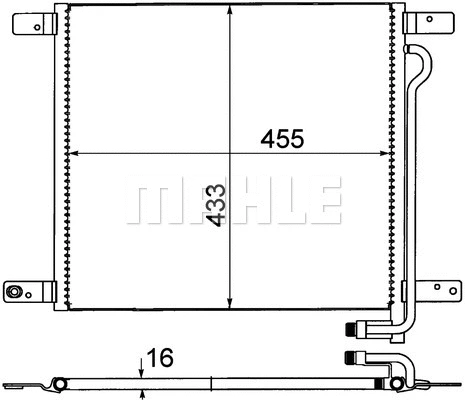 Condenser, air conditioning (AC 521 000P)