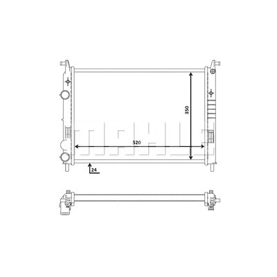 Radiator, engine cooling