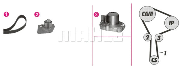 Water Pump & Timing Belt Kit (CPK 86 000P)