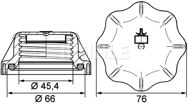 Cap, coolant tank (CRB 20 000P)