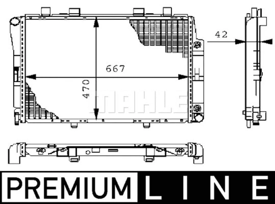 Radiator, engine cooling