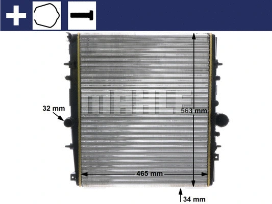 Radiator, engine cooling