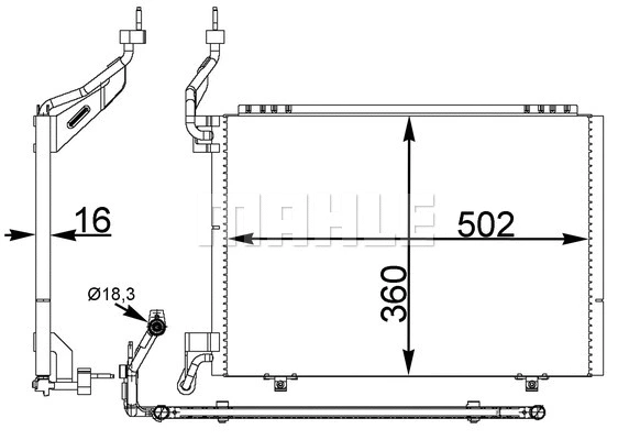 Condenser, air conditioning