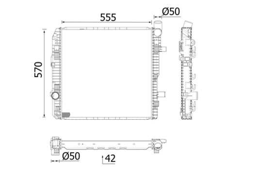 Radiator, engine cooling