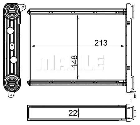 Heat Exchanger, interior heating (AH 259 000S)