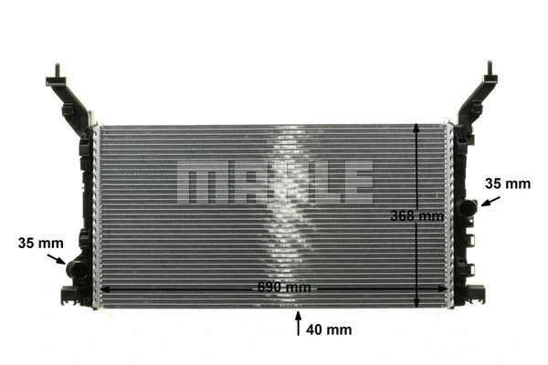 Radiator, engine cooling