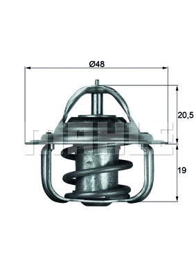 Thermostat, coolant (TX 5 88D)