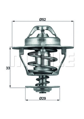 Thermostat, coolant (TX 77 88D)