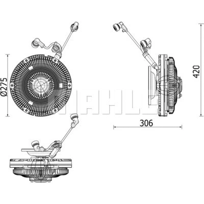 Clutch, radiator fan