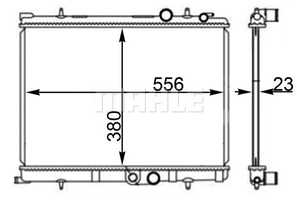 Radiator, engine cooling (CR 2190 000S)