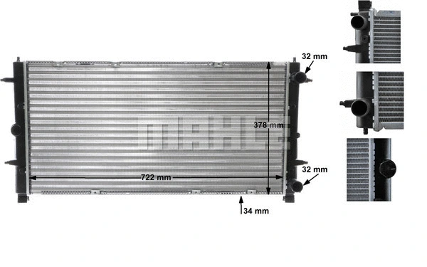 Radiator, engine cooling
