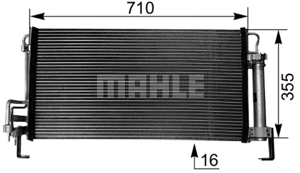 Condenser, air conditioning (AC 265 000S)