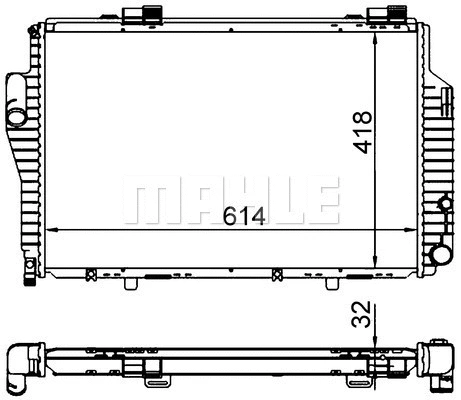 Radiator, engine cooling (CR 307 000S)
