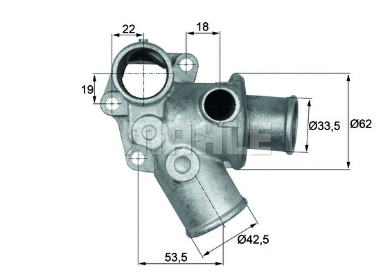 Thermostat, coolant (TI 73 80D)