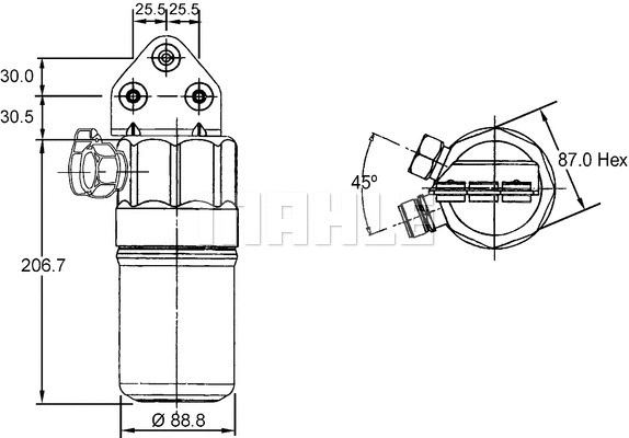 Dryer, air conditioning (AD 187 000S)