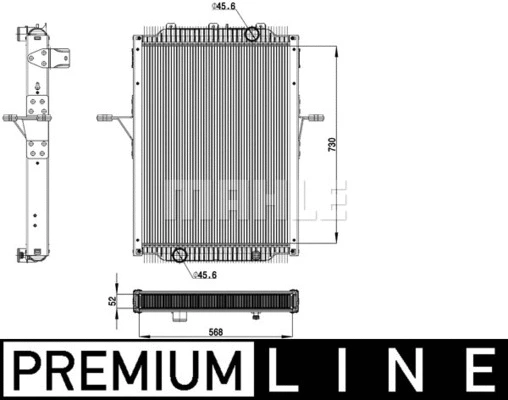 Radiator, engine cooling