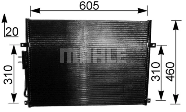 Condenser, air conditioning (AC 219 000S)