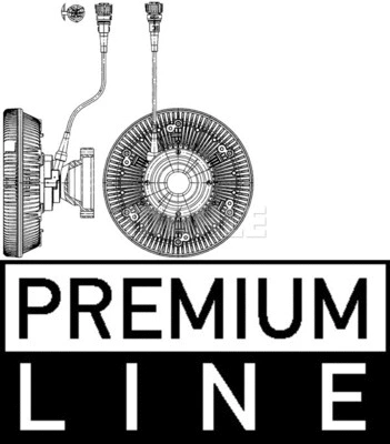 Clutch, radiator fan