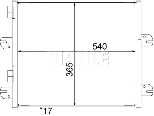 Condenser, air conditioning (AC 560 000S)