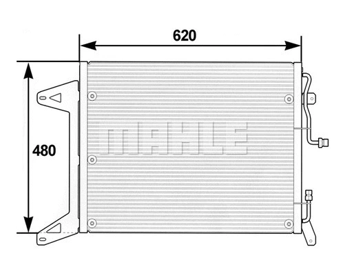 Condenser, air conditioning (AC 280 000P)