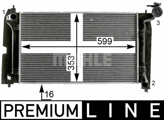 Radiator, engine cooling