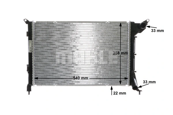 Radiator, engine cooling