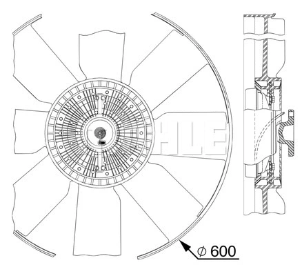 Fan, engine cooling (CFF 512 000P)