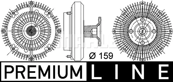 Clutch, radiator fan