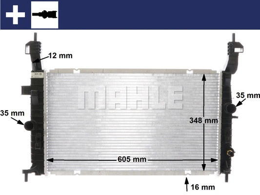 Radiator, engine cooling