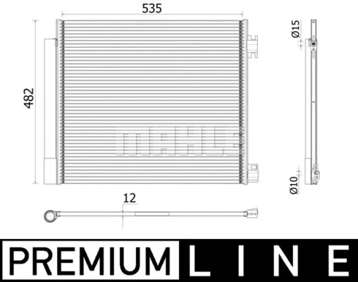 Condenser, air conditioning (AC 944 000P)