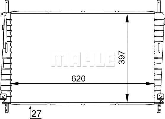 Radiator, engine cooling (CR 1141 000S)