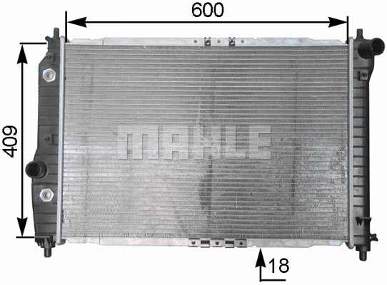 Radiator, engine cooling