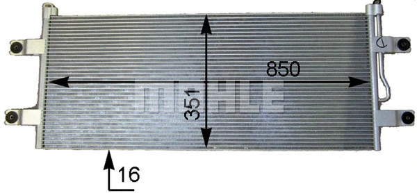 Condenser, air conditioning (AC 783 000P)