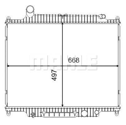 Radiator, engine cooling (CR 2578 000S)