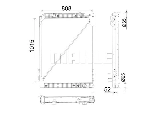 Radiator, engine cooling (CR 686 001P)
