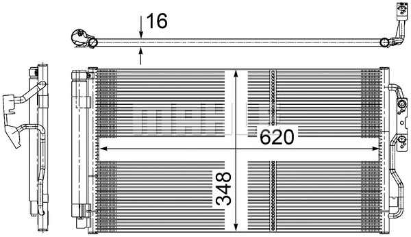 Condenser, air conditioning (AC 652 000S)