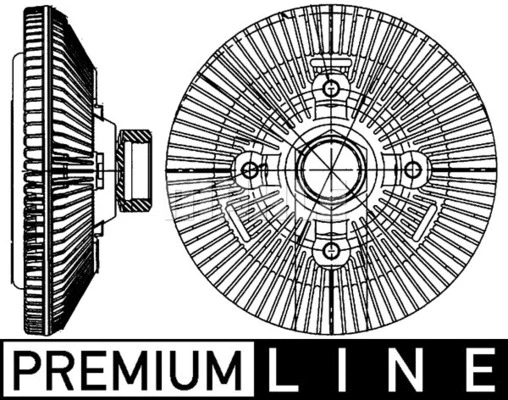 Clutch, radiator fan