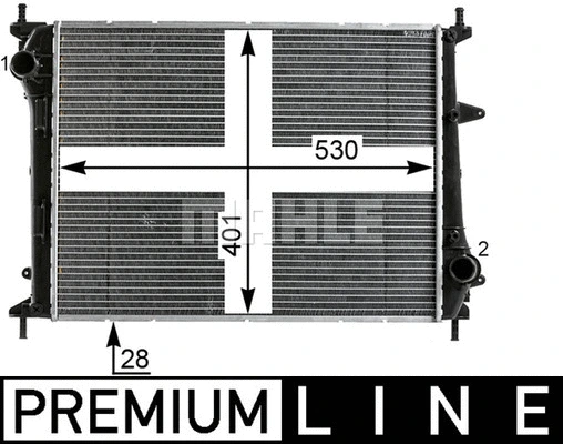 Radiator, engine cooling