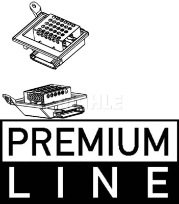 Resistor, interior blower