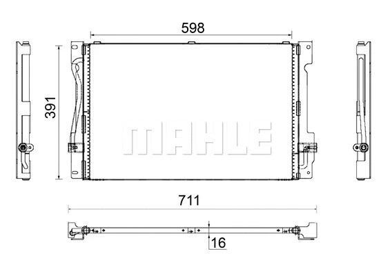 Condenser, air conditioning (AC 173 000S)