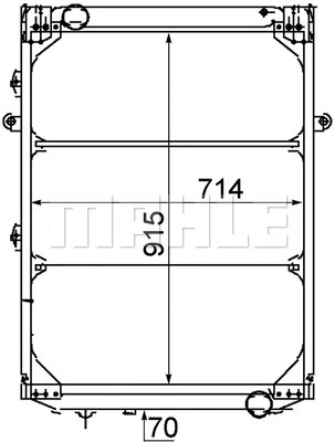 Radiator, engine cooling (CR 214 000P)