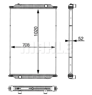 Radiator, engine cooling (CR 1010 001P)