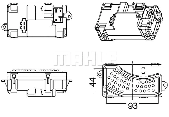 Regulator, interior blower (ABR 5 000S)