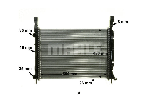 Radiator, engine cooling